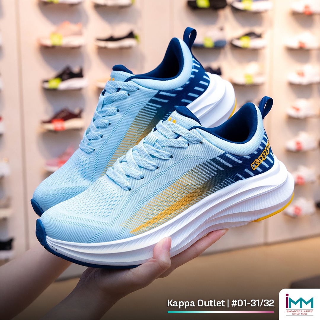 Detail shot of Kappa sportswear fabric and logo