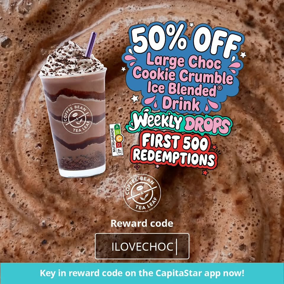 CapitaStar app reward code ILOVECHOC redemption details