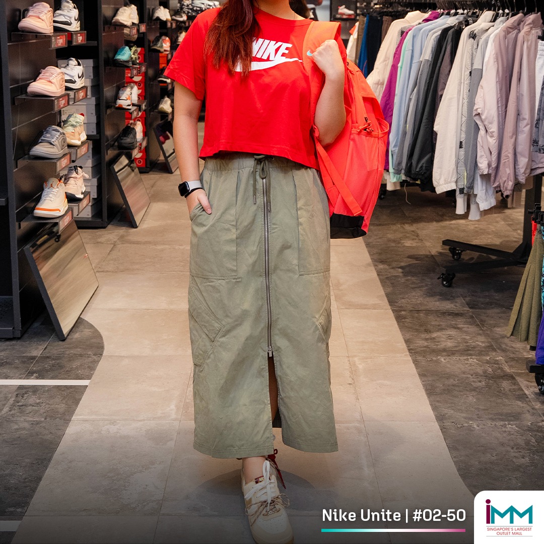 Customers exploring deals at Nike Unite IMM