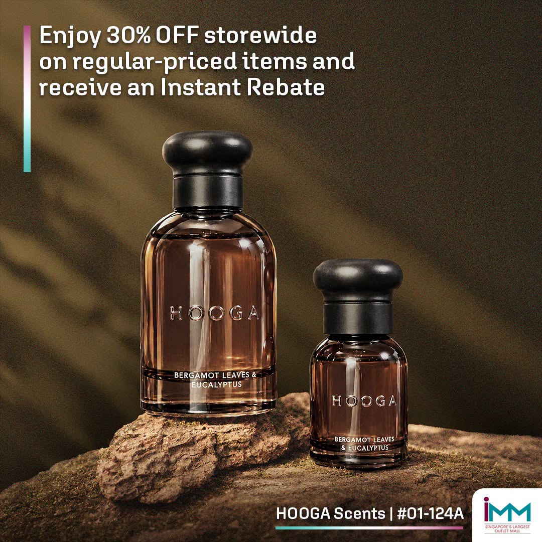 HOOGA Scents 30% off storewide with instant rebate