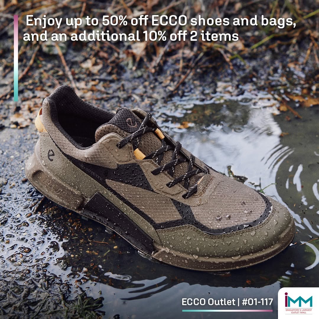 ECCO Outlet promotion with up to 50% off shoes and bags at IMM