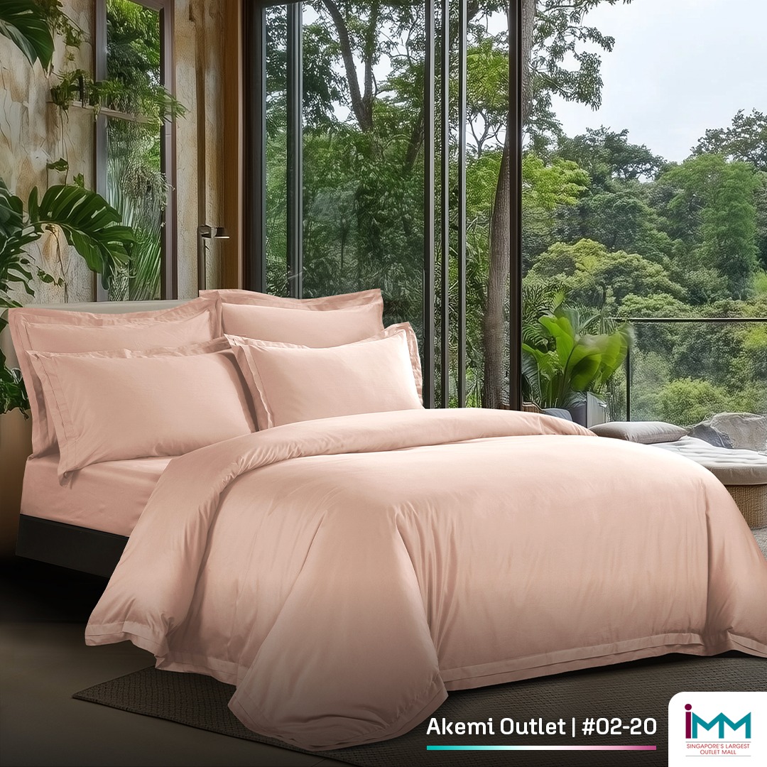 Soft, luxurious AKEMI bedding on a bed