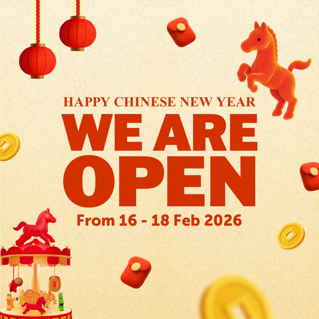 Festive Chinese New Year decorations at CapitaLand malls
