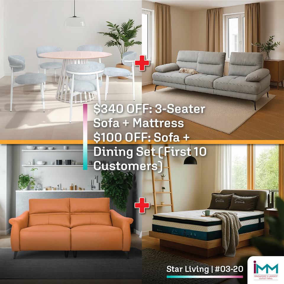 Shoppers browsing seasonal deals at IMM