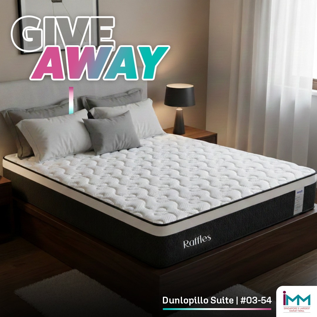 A luxurious Dunlopillo Raffles Edition Queen-Sized Bed