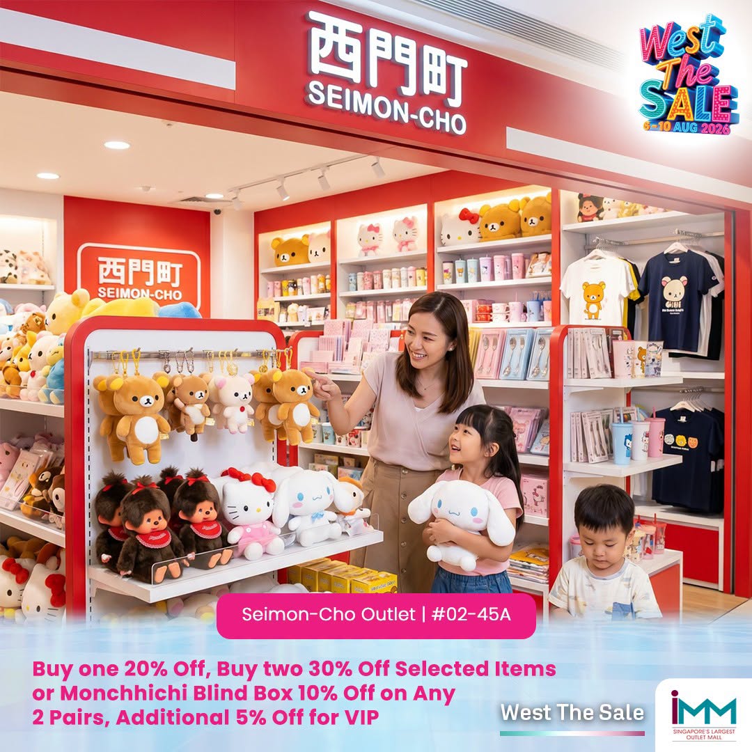 Seimon-Cho Outlet promotions at West The Sale IMM