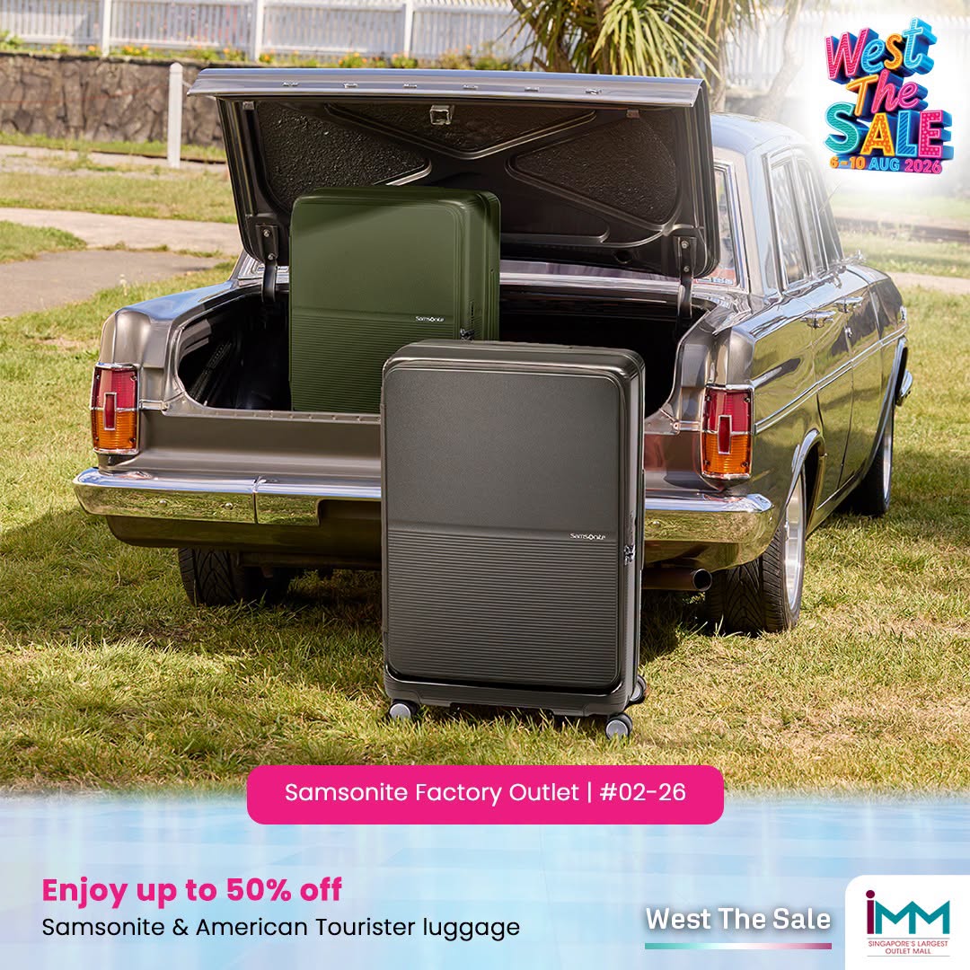 Samsonite luggage at West The Sale IMM