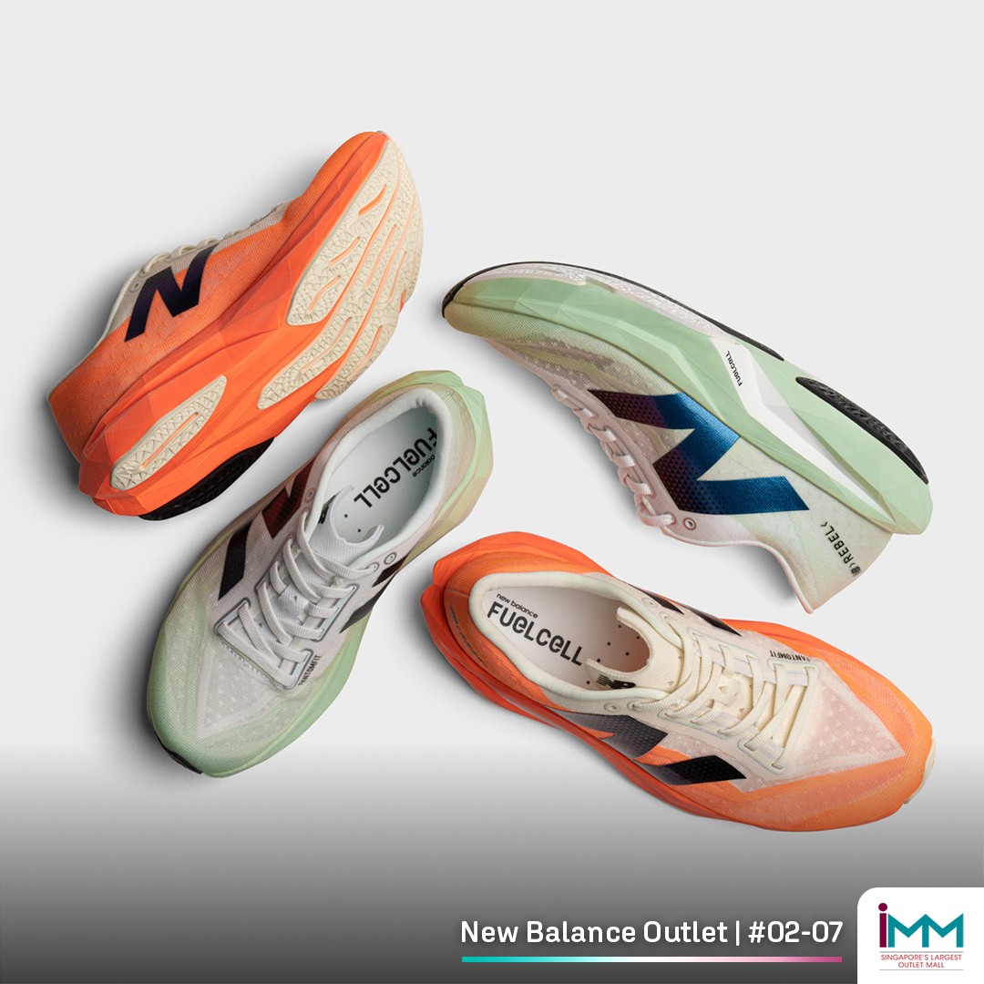 Athlete in motion wearing New Balance shoes