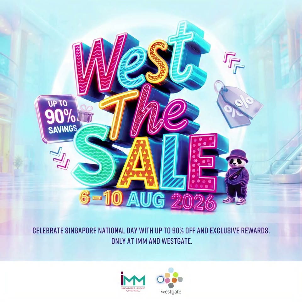 West The Sale campaign graphic at IMM and Westgate