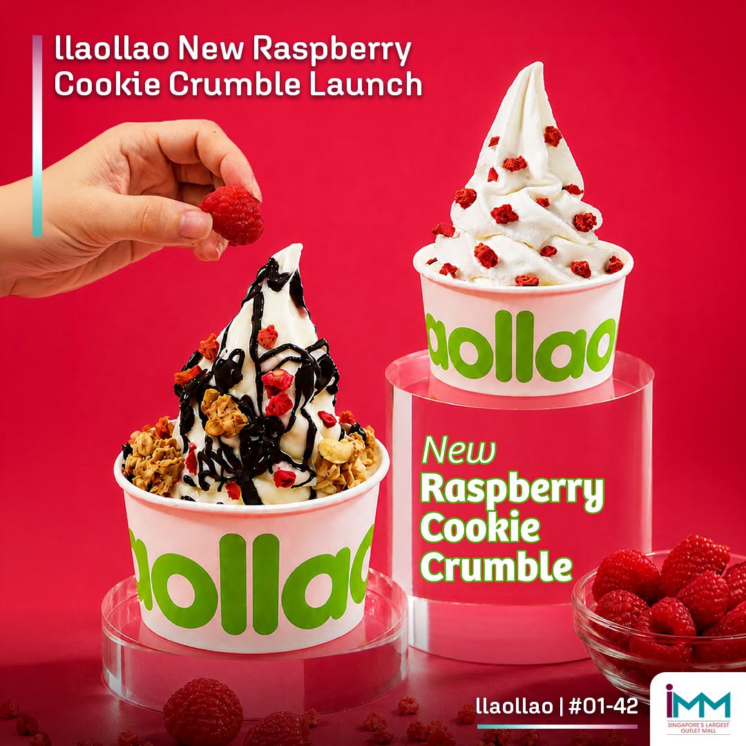 ilaollao New Raspberry Cookie Crumble at IMM