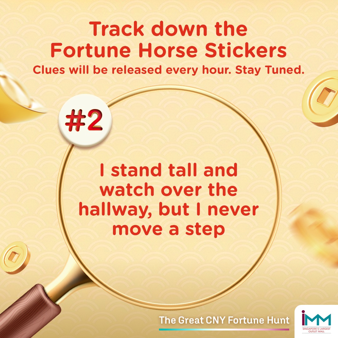 The Great CNY Fortune Hunt promotional display