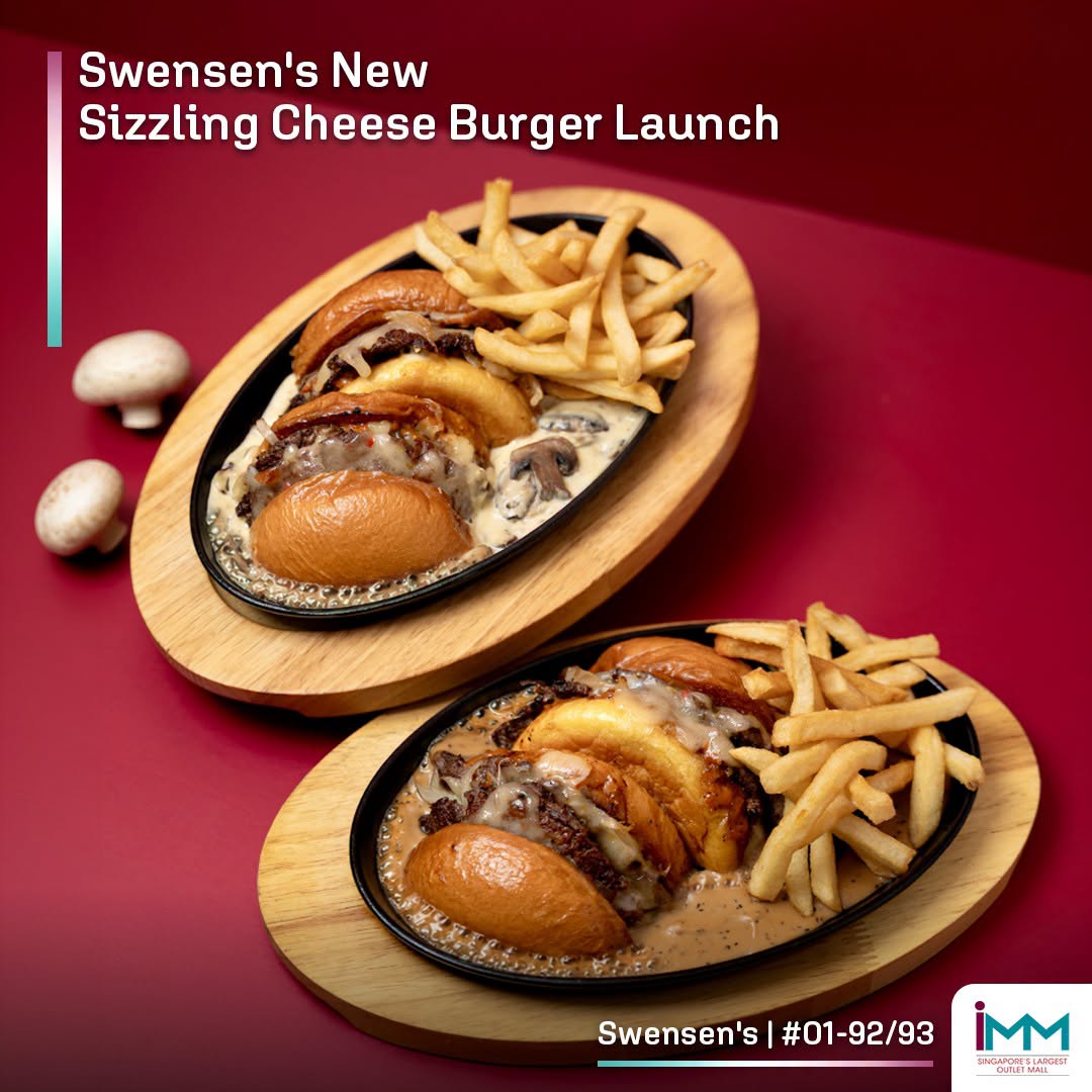 Swensen's new Sizzling Cheese Burger launch at IMM