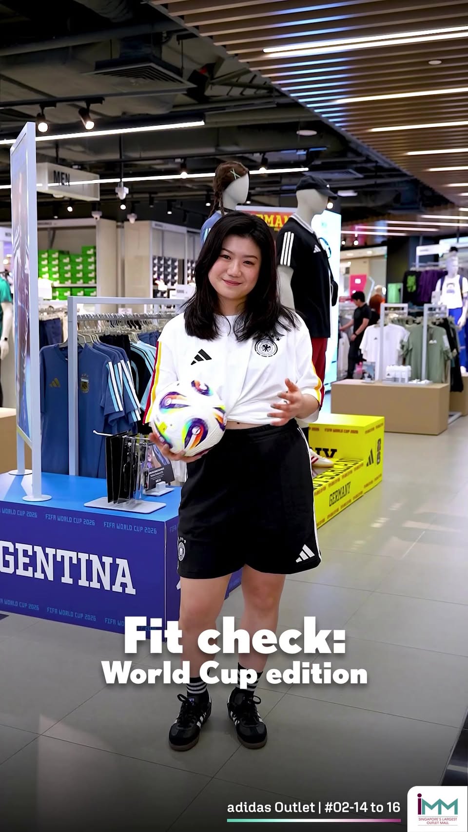 adidas Outlet World Cup edition apparel at IMM