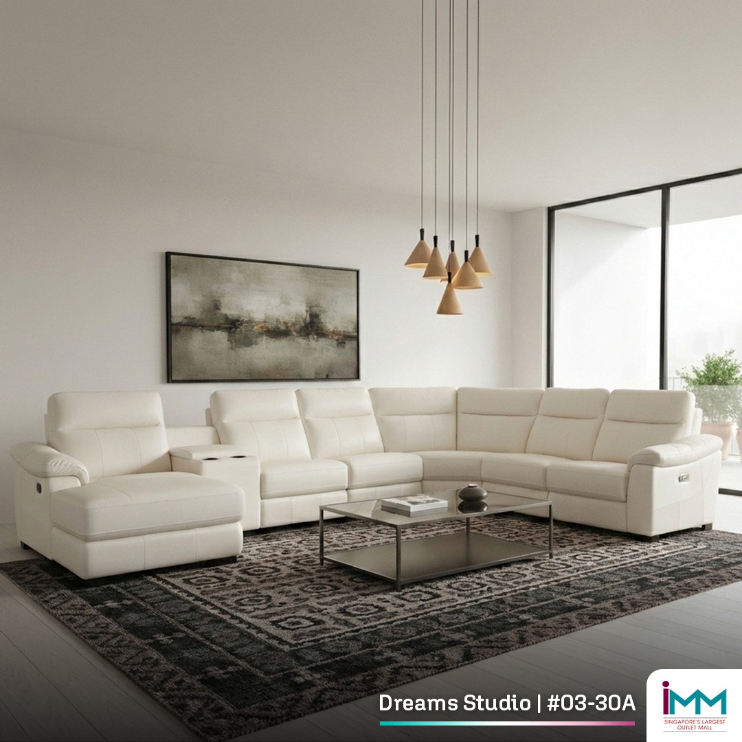 Elegant modern living room furniture by Dreams Studio