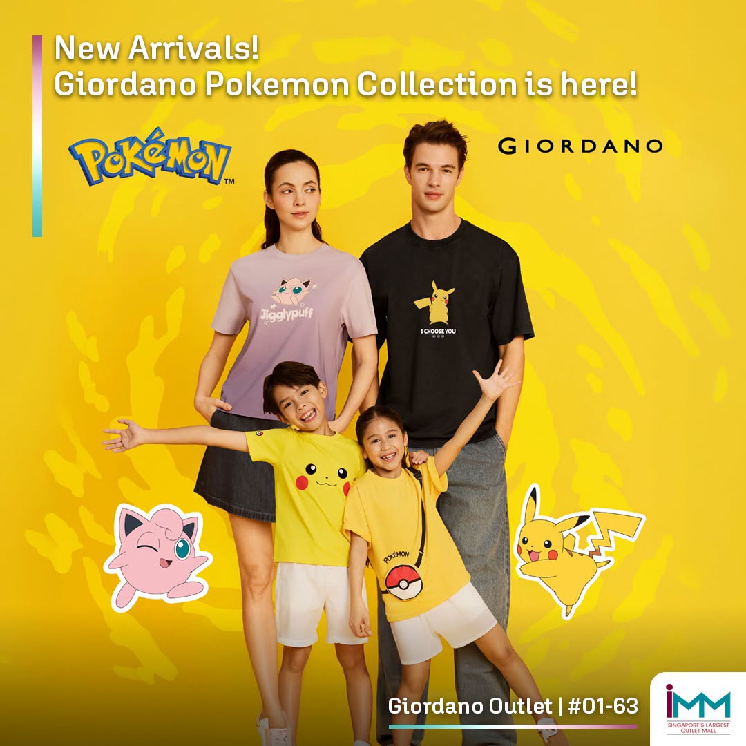 Giordano Pokemon Collection new arrivals at IMM