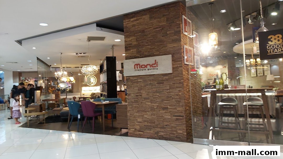 The Mondi lifestyle gallery shop front with modern furniture and decor.
