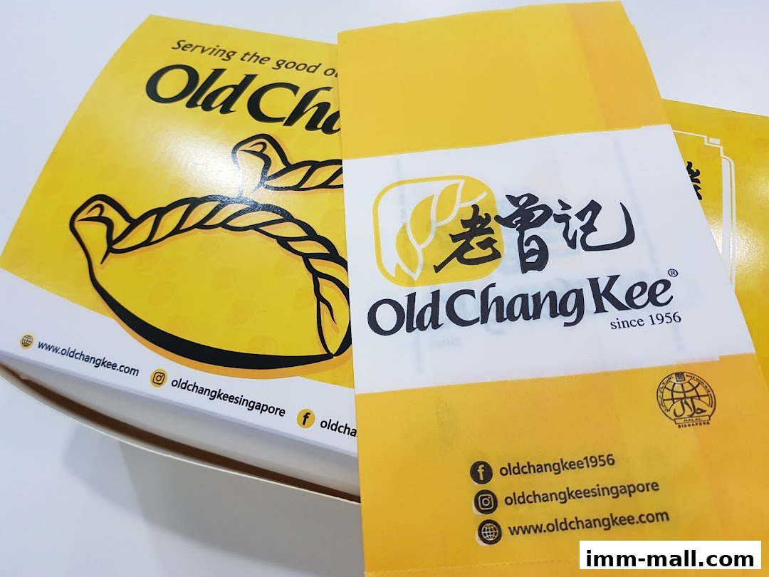 Packaging and branding for Old Chang Kee, a food establishment.