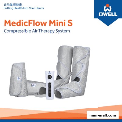 Owell MedicFlow Mini S Compressible Air Therapy System with controller.