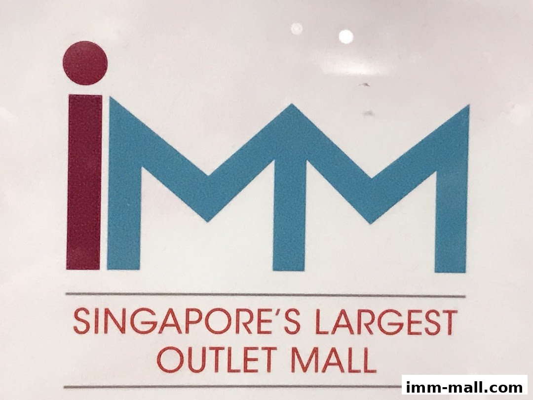 The IMM logo, featuring the text 'SINGAPORE'S LARGEST OUTLET MALL'.
