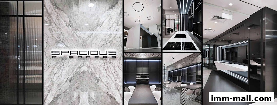 Collage of interior design concepts featuring modern kitchens and meeting spaces.