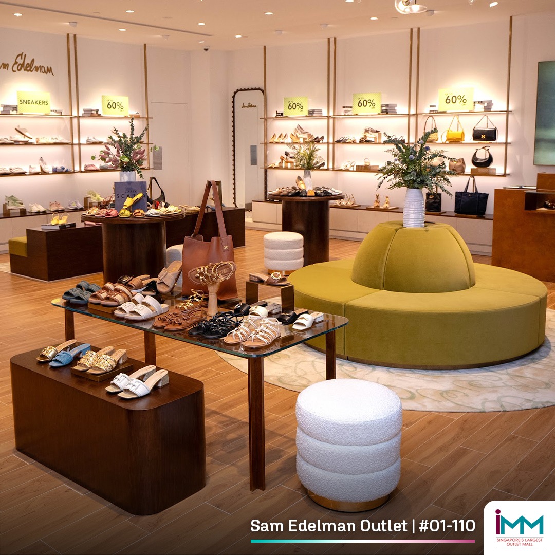 Interior view of the new Sam Edelman store at IMM