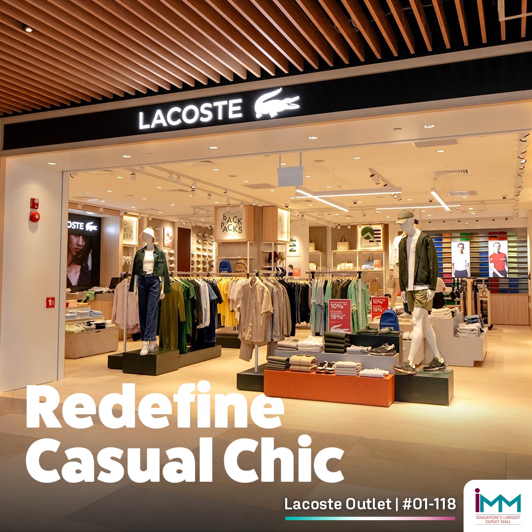 Enthusiastic shoppers exploring the latest Lacoste arrivals at IMM
