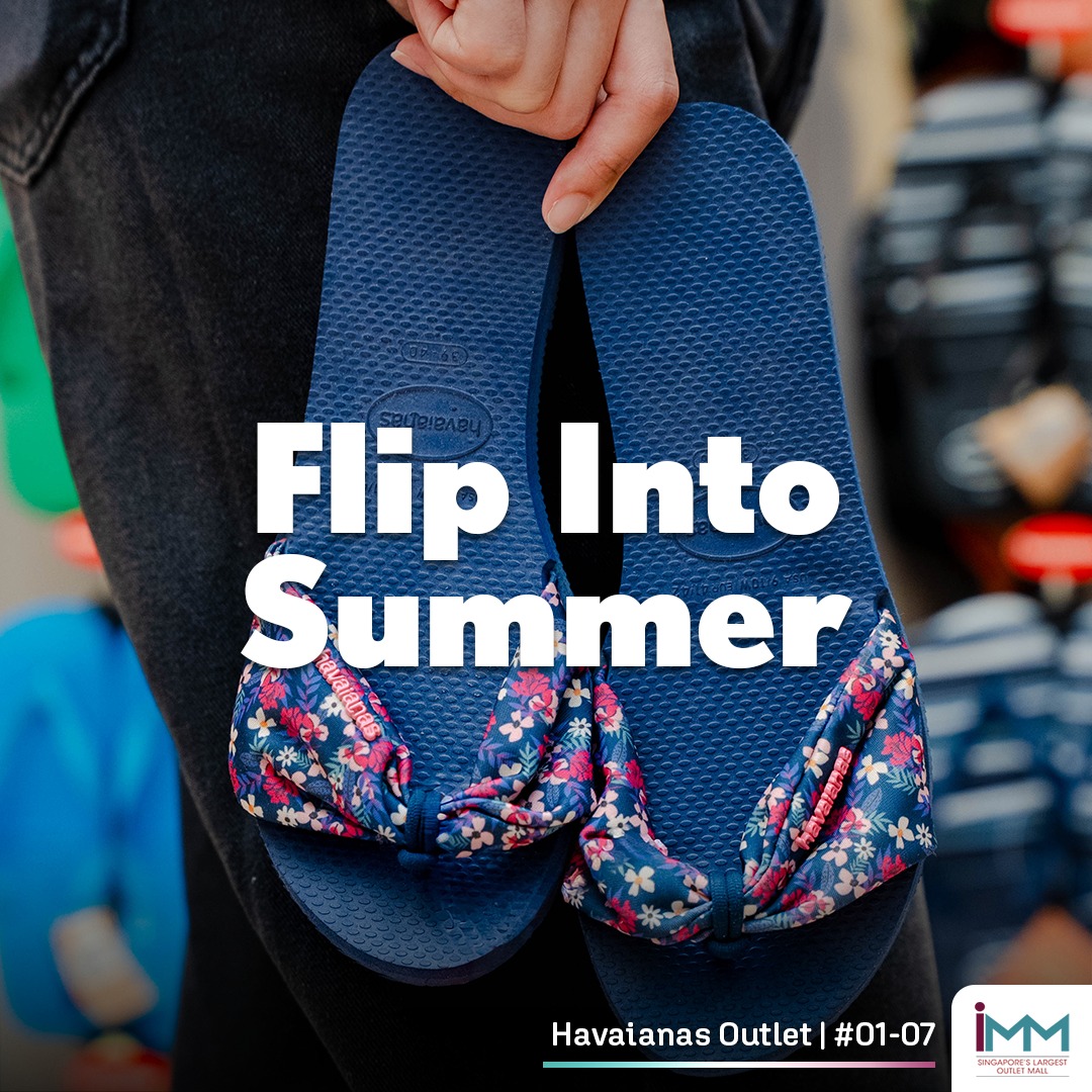 A vibrant display of Havaianas flip-flops in various colors.