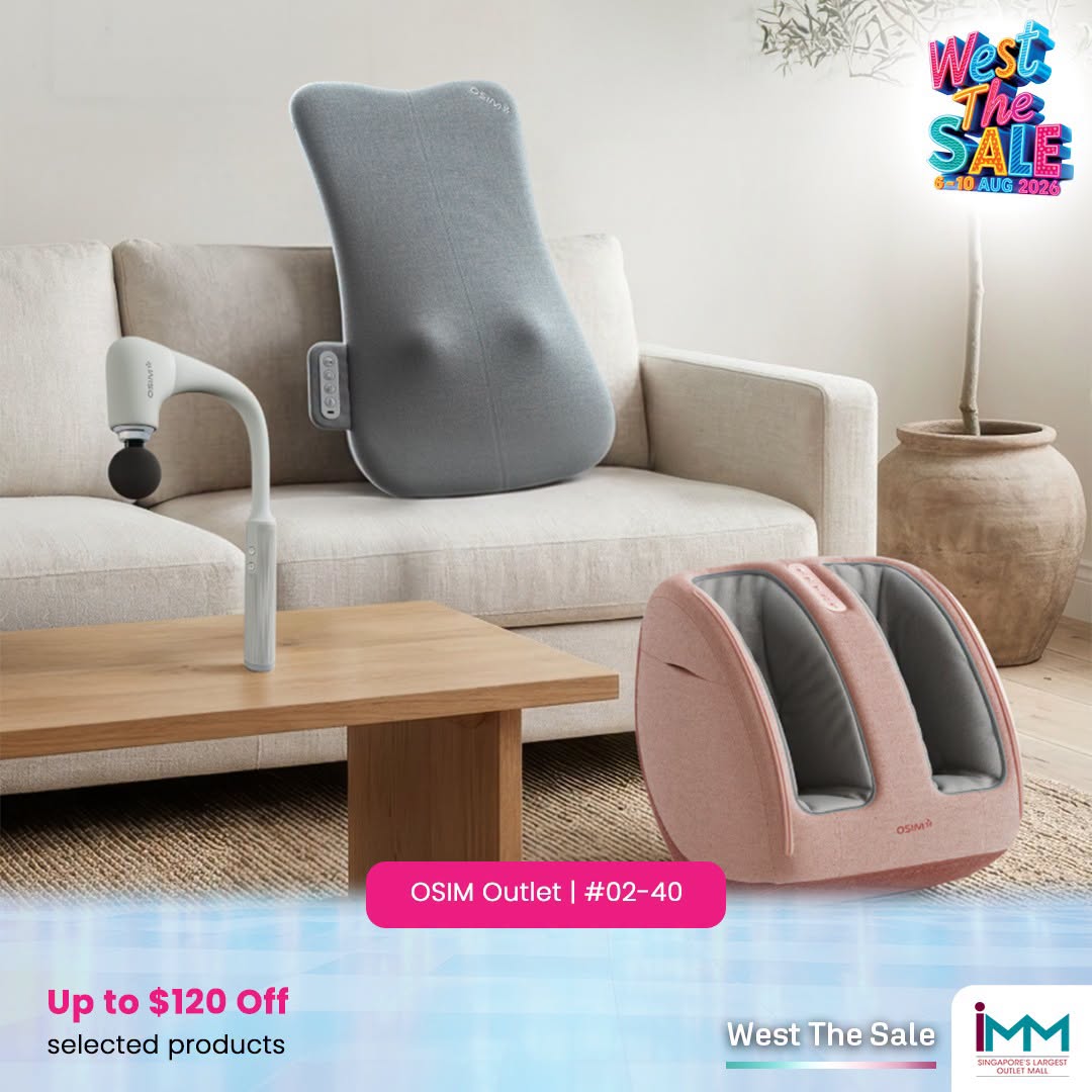 OSIM massage products at West The Sale IMM