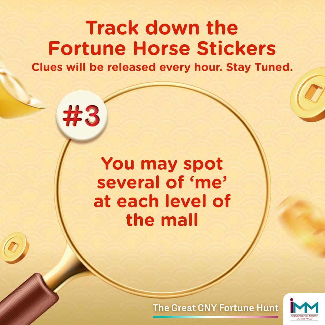 A festive graphic promoting the Great CNY Fortune Hunt event.