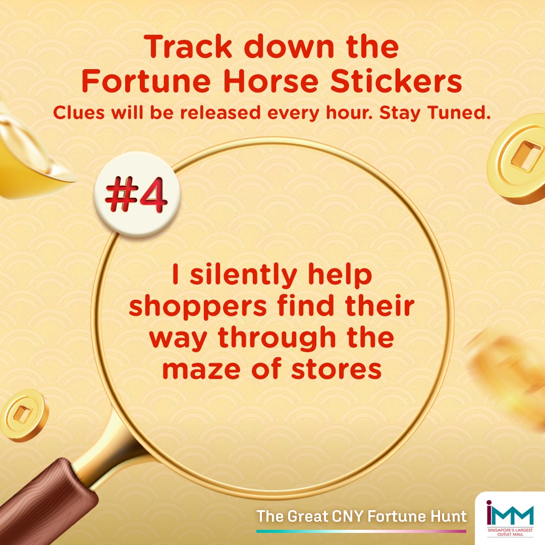 The Great CNY Fortune Hunt promotional banner featuring festive Chinese New Year elements.