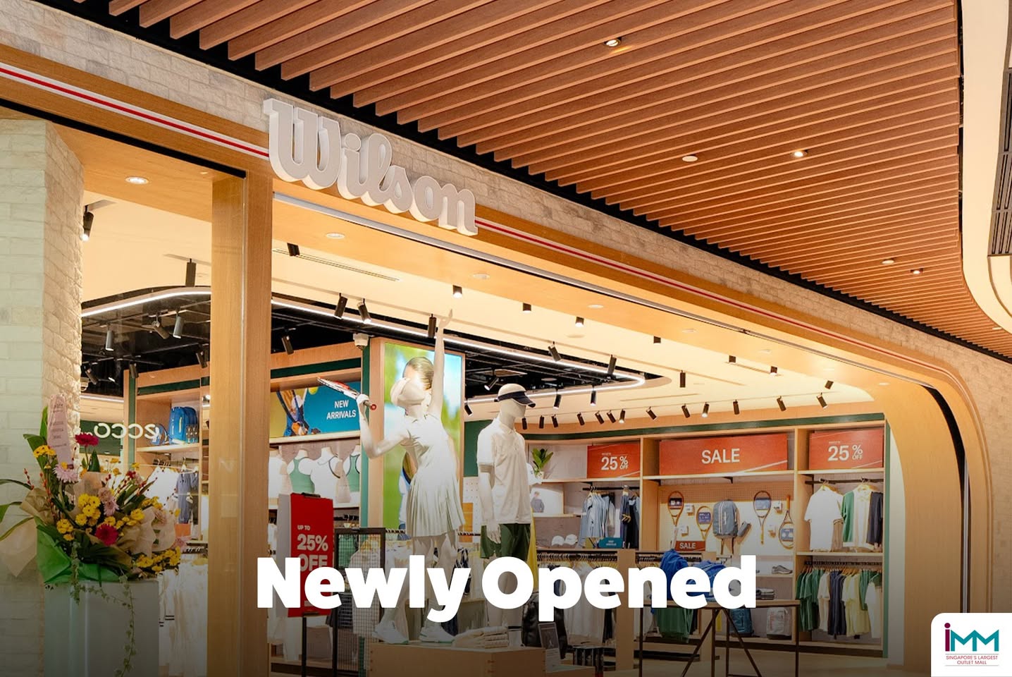 Exciting new Wilson store front at IMM Outlet Mall