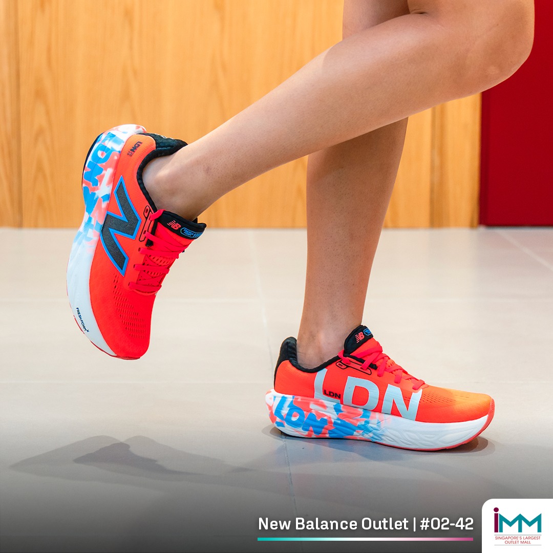 The modern storefront of the newly revamped New Balance Outlet