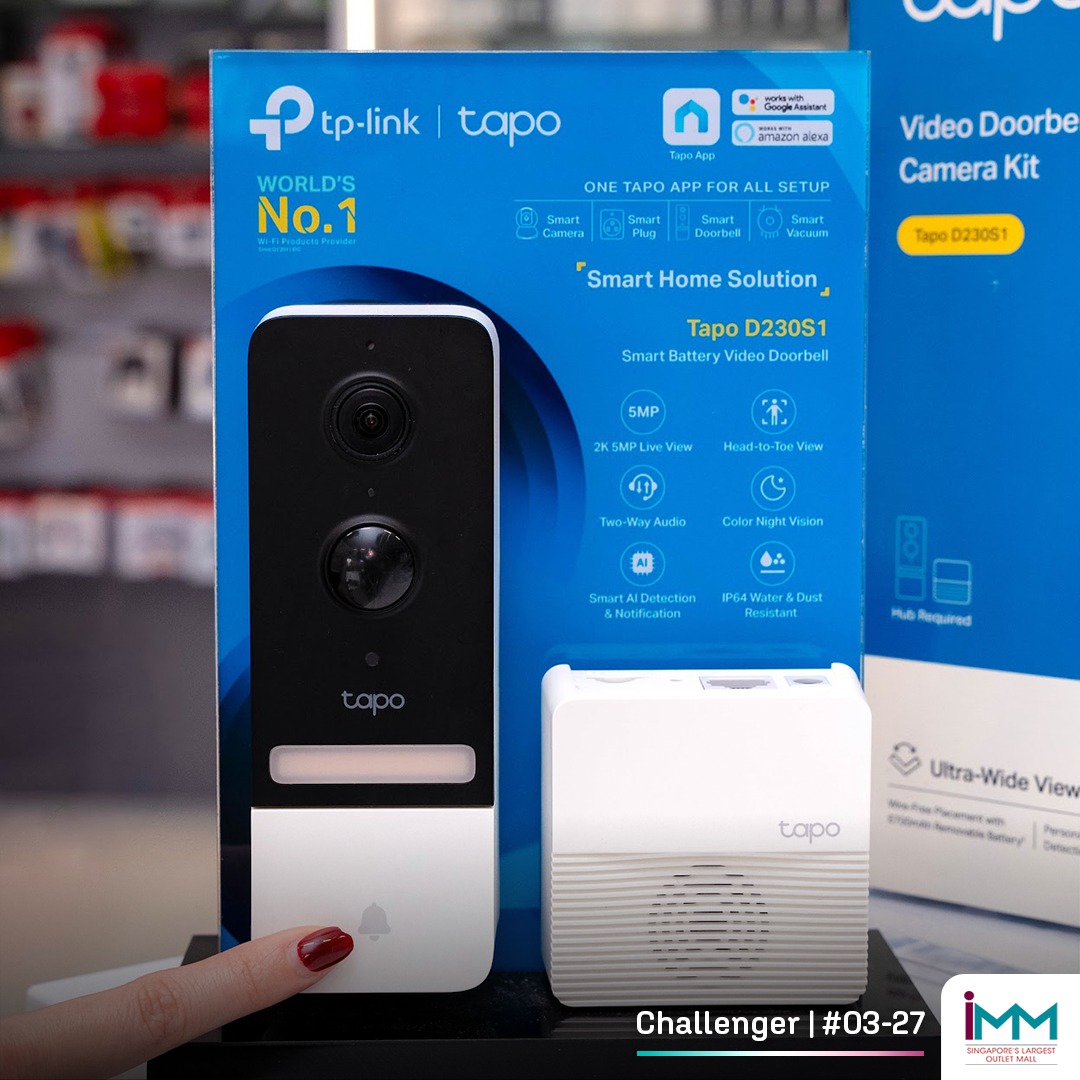 Sleek modern home security device installed on a residential wall