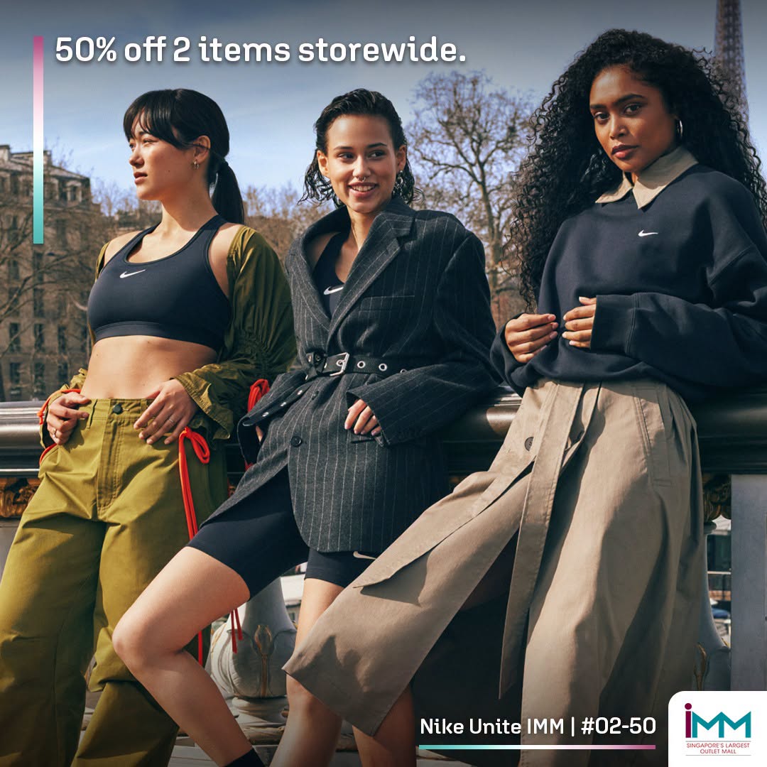 Nike 50% off 2 items storewide at IMM