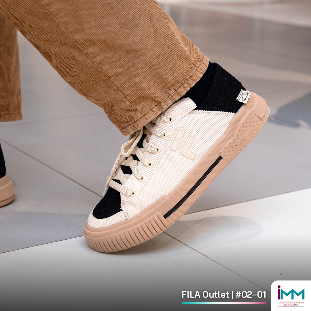 FILA athletic wear and sneakers display